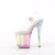 Pleaser FLAMINGO-808RG-03 Sandales à plateforme Transparent Paillettes Multicolore EU-35 / US-5