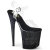 Pleaser FLAMINGO-808SS Sandales à plateforme Transparent Paillettes Noir EU-37 / US-7