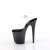 Pleaser FLAMINGO-808SS Sandales à plateforme Transparent Paillettes Noir EU-37 / US-7