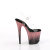 Pleaser FLAMINGO-808SS Sandales à plateforme Transparent Paillettes Rose EU-35 / US-5