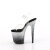 Pleaser FLAMINGO-808SS Sandales à plateforme Transparent Paillettes Argent EU-35 / US-5