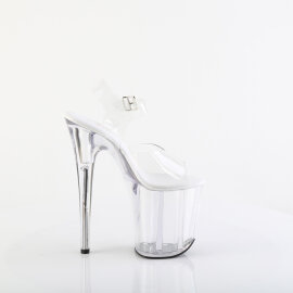 Pleaser FLAMINGO-808VL Sandales à plateforme Transparent EU-41 / US-11