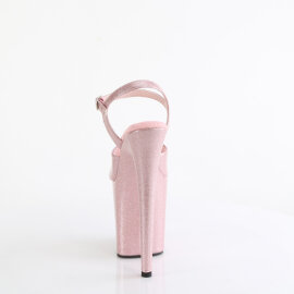 Pleaser FLAMINGO-809GP Sandales à plateforme Revêtement laqué Holo Rose fumé EU-37 / US-7