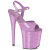 Pleaser FLAMINGO-809GP Sandales à plateforme Revêtement laqué Paillettes Lilas clair EU-37 / US-7