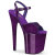 Pleaser FLAMINGO-809GP Sandales à plateforme Revêtement laqué Paillettes Lilas foncé EU-35 / US-5