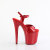 Pleaser FLAMINGO-809GP Sandales à plateforme Revêtement laqué Paillettes Rouge EU-37 / US-7