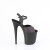 Pleaser FLAMINGO-809REFL Sandales à plateforme Transparent Noir EU-35 / US-5