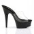 Pleaser Mules DELIGHT-601 Transparent Noir EU-35/US-5