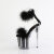 Pleaser FLAMINGO-824F Sandales à plateforme Transparent Noir EU-35 / US-5