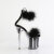 Pleaser FLAMINGO-824F Sandales à plateforme Transparent Noir EU-35 / US-5