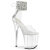 Pleaser FLAMINGO-824RS Sandales à plateforme Transparent Strass EU-42 / US-12