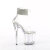 Pleaser FLAMINGO-824RS Sandales à plateforme Transparent Strass EU-42 / US-12