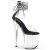 Pleaser FLAMINGO-824RS Sandales à plateforme Transparent Strass Noir EU-42 / US-12