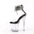 Pleaser FLAMINGO-824RS Sandales à plateforme Transparent Strass Noir EU-42 / US-12