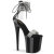 Pleaser FLAMINGO-827RS Sandales à plateforme Transparent Strass Noir EU-42 / US-12