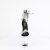 Pleaser FLAMINGO-827RS Sandales à plateforme Transparent Strass Argent Noir EU-35 / US-5