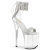 Pleaser FLAMINGO-827RS Sandales à plateforme Transparent Strass Argent EU-35 / US-5