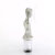 Pleaser FLAMINGO-827RS Sandales à plateforme Transparent Strass Argent EU-35 / US-5