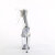 Pleaser FLAMINGO-827RS Sandales à plateforme Transparent Strass Argent EU-35 / US-5