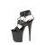 Pleaser FLAMINGO-861 Sandales à plateforme Transparent Noir EU-35 / US-5