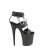 Pleaser FLAMINGO-861 Sandales à plateforme Transparent Noir EU-35 / US-5