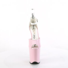 Pleaser FLAMINGO-868 Sandales à plateforme Revêtement laqué Rose pastel EU-35 / US-5