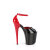 Pleaser FLAMINGO-868 Sandales à plateforme Rouge Noir EU-35 / US-5
