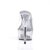 Pleaser Mules DELIGHT-601 Transparent Argent EU-37/US-7