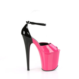 Pleaser FLAMINGO-868 Sandales à plateforme Revêtement laqué Rose EU-35 / US-5