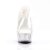 Pleaser Mules DELIGHT-601 Transparent Argent EU-38/US-8