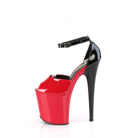 Pleaser FLAMINGO-868 Sandales à plateforme Rouge EU-35 / US-5