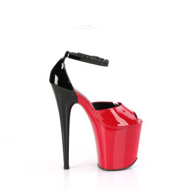 Pleaser FLAMINGO-868 Sandales à plateforme Rouge EU-35 / US-5