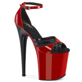 Pleaser FLAMINGO-884 Sandales à plateforme Rouge EU-35 / US-5