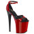 Pleaser FLAMINGO-884 Sandales à plateforme Rouge EU-35 / US-5