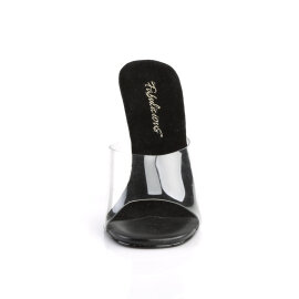 Fabulicious GALA-01 Mules Transparent Noir EU-41 / US-11