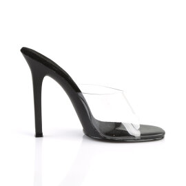 Fabulicious GALA-01 Mules Transparent Noir EU-41 / US-11
