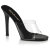 Fabulicious GALA-01 Mules Transparent Noir EU-41 / US-11