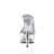 Pleaser Mules DELIGHT-602 Transparent Argent EU-35/US-5
