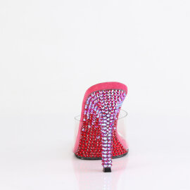Fabulicious GALA-01DMM Mules Transparent Strass Rose EU-37 / US-7