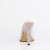Fabulicious GALA-01DMM Mules Transparent Strass Or EU-37 / US-7