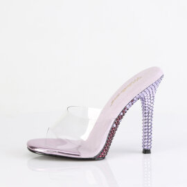 Fabulicious GALA-01DMM Mules Transparent Strass Lilas EU-35 / US-5