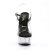 Pleaser Sandales DELIGHT-608 Transparent Noir EU-37/US-7