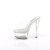 Pleaser GLEAM-601 Mules à plateforme Transparent EU-35 / US-5