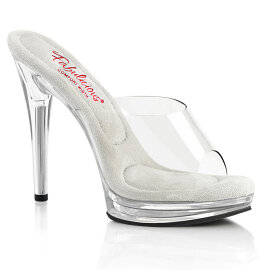 Fabulicious GLORY-501 Mules Transparent EU-38 / US-8