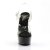 Pleaser Sandales DELIGHT-608 Transparent Noir EU-37/US-7