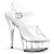Pleaser Sandales DELIGHT-608 Transparent Argent EU-37/US-7