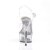 Pleaser Sandales DELIGHT-608 Transparent Argent EU-38/US-8