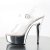 Pleaser Sandales DELIGHT-608 Transparent Argent Chrome EU-37/US-7
