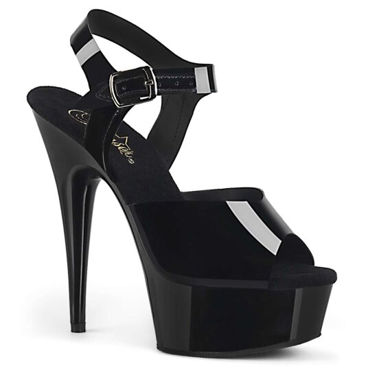 Pleaser Sandales DELIGHT-608N Noir EU-37/US-7