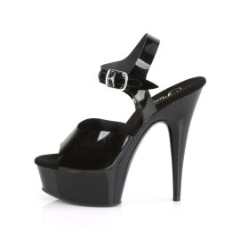 Pleaser Sandales DELIGHT-608N Noir EU-37/US-7
